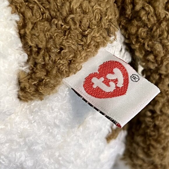 Vtg Ty Jersey Cow Classic 3rd Gen White Brown Plush 12" 1996 Textured Stuffed - Picture 8 of 8